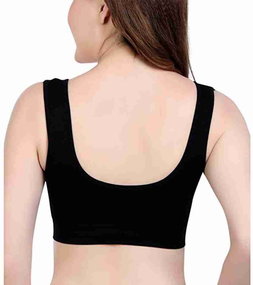 Buy F.Fashiol.com Women's Cotton Lightly Padded, Non-Wired Sports Bra, Air  Bra for Summer, Sports Bra, YogaBra, Gym Bra (Color-White, Size-34) Online  at Best Prices in India - JioMart.
