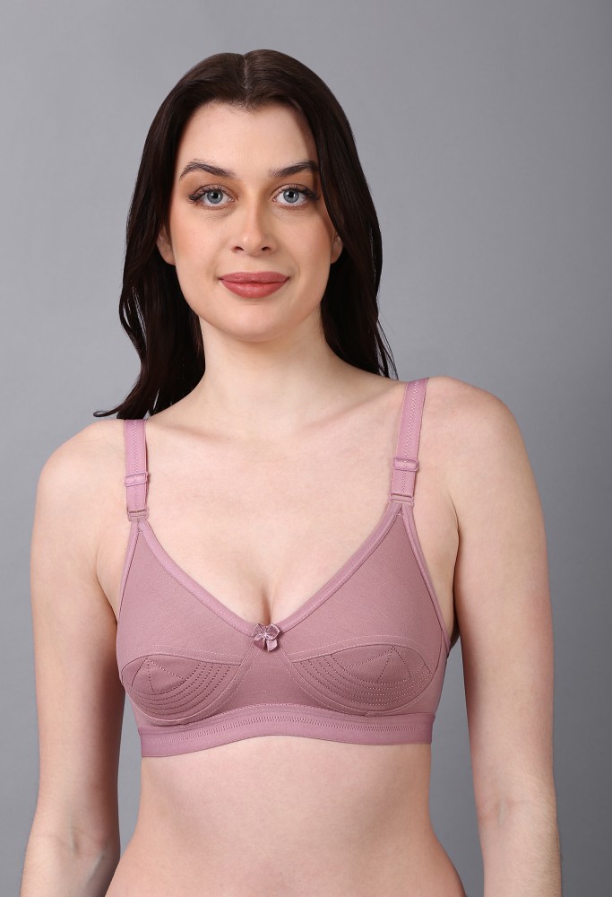 Buy FEMULA Non Padded Cotton Push Up Bra - Pink Online at Low Prices in  India 
