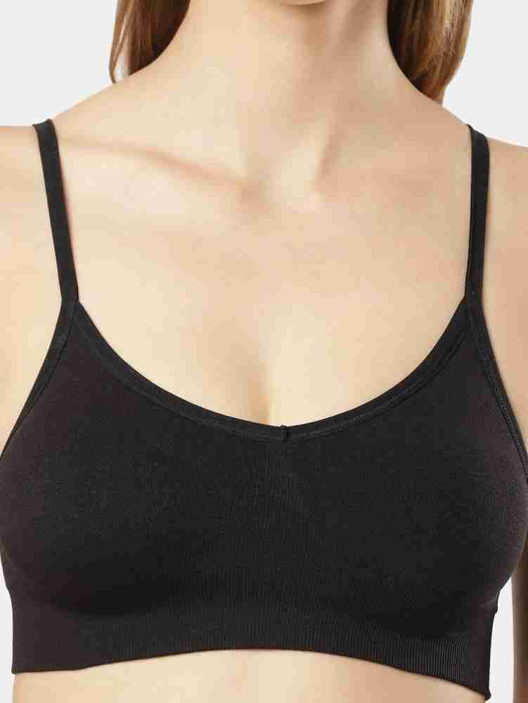 Buy Jockey Non Padded Cotton Beginners Bra - Black Online at Low Prices in  India 