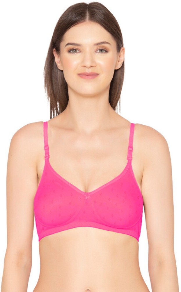 Buy Groversons Paris Beauty Women's Non-padded Wirefree Full-coverage Bra -  Pink Online