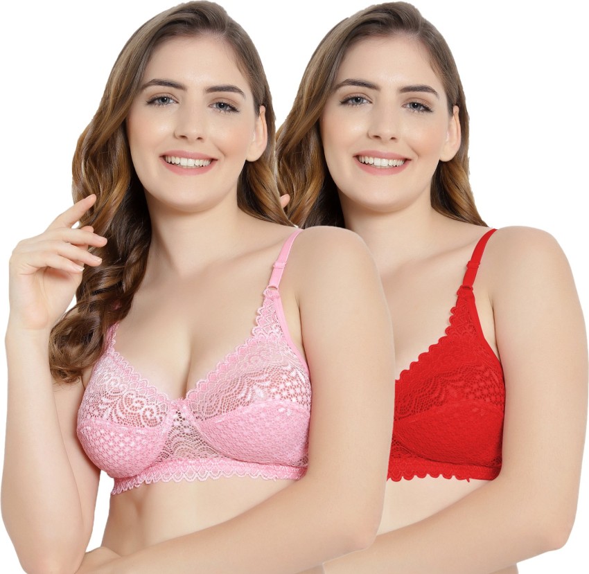 A.S. Enterprises Non-Padded Ladies Red Net Bra, Size: 30 - 36 at