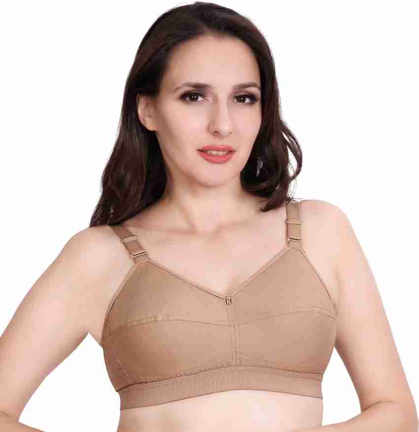 Trylo RIZA T-FIT-36-ROSE GOLD-D-CUP Women Full Coverage Non Padded