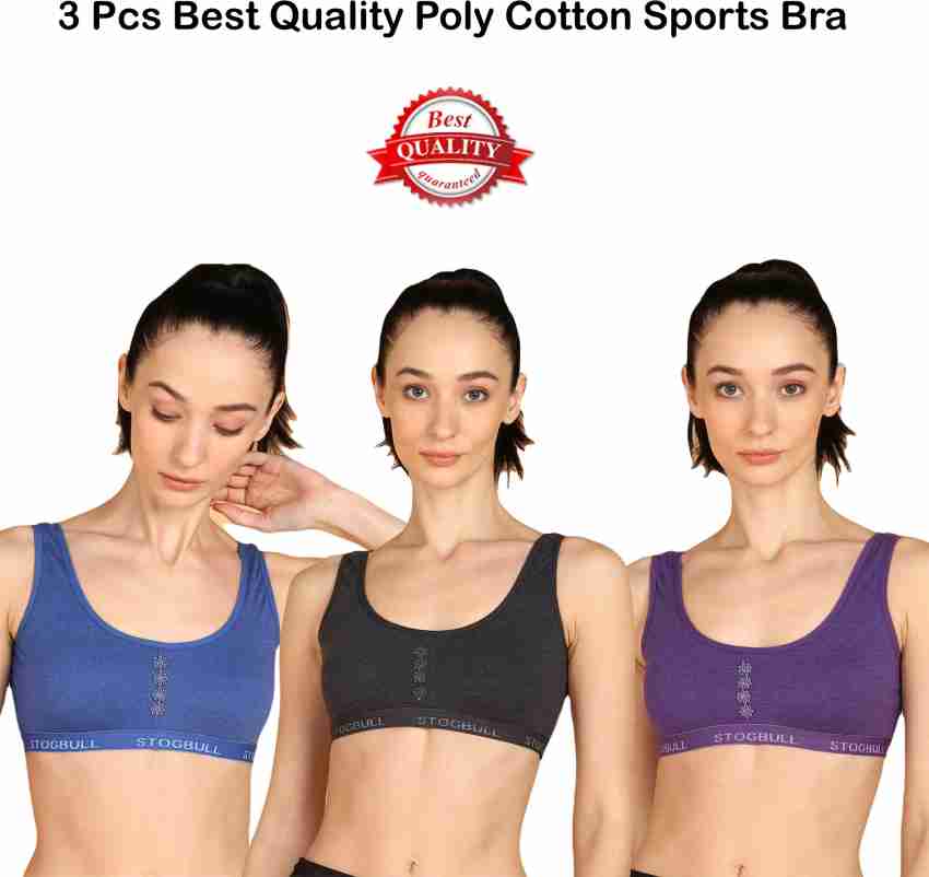 STOGBULL Cotton Lycra Sports Bra for Gym Yoga Exercise Running Workout  Regular Daily Use Women Sports Non Padded Bra - Buy STOGBULL Cotton Lycra  Sports Bra for Gym Yoga Exercise Running Workout