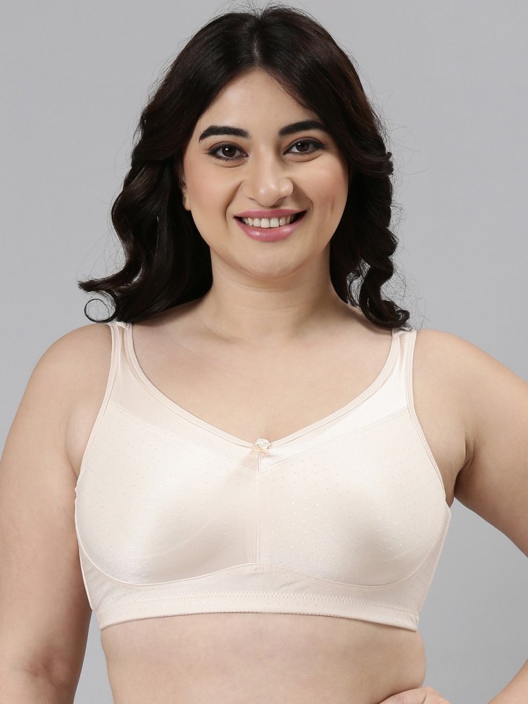 Buy online White Full Figure Wireless Bra from lingerie for Women by Enamor  for ₹675 at 0% off