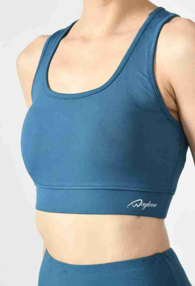 Buy QAUKY Racerback Sports Bra for Women's Polyamide, Nylon & Spandex padded  (Multicolor)(Free size) Online at Best Prices in India - JioMart.