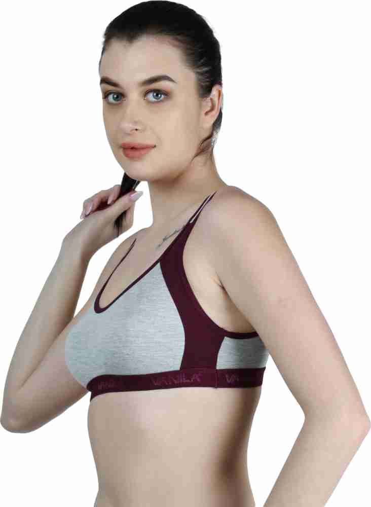 Vanila B Cup Size Seamless and Comfortable for Active lifestyle(Size 28,  Pack of 1) Women Sports Non Padded Bra - Buy Vanila B Cup Size Seamless and  Comfortable for Active lifestyle(Size 28