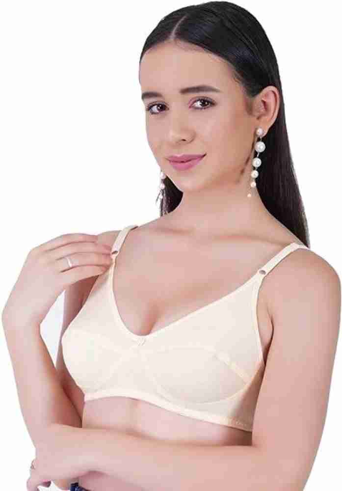 Buy Skin Beauty Cotton Bra for Women Bold Padded, Wirefree, Full Coverage  (Baby Pink_30A) at