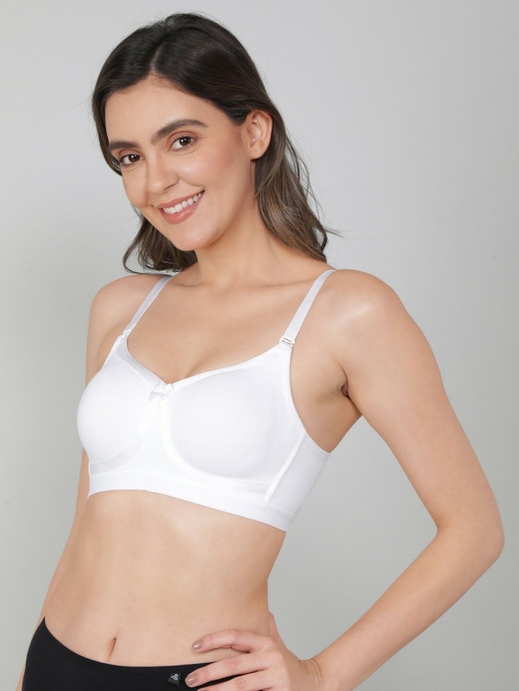 Buy Jockey 1252 Women Wirefree Non Padded Cotton Stretch Full Coverage Bra  With Broad Wings -Blue online