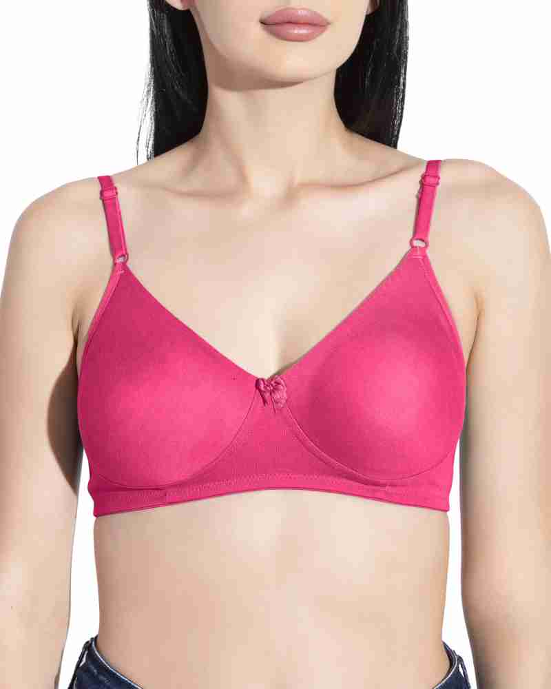 Buy Jetaasi Double Layered Non-Wired Full Coverage T-Shirt Bra