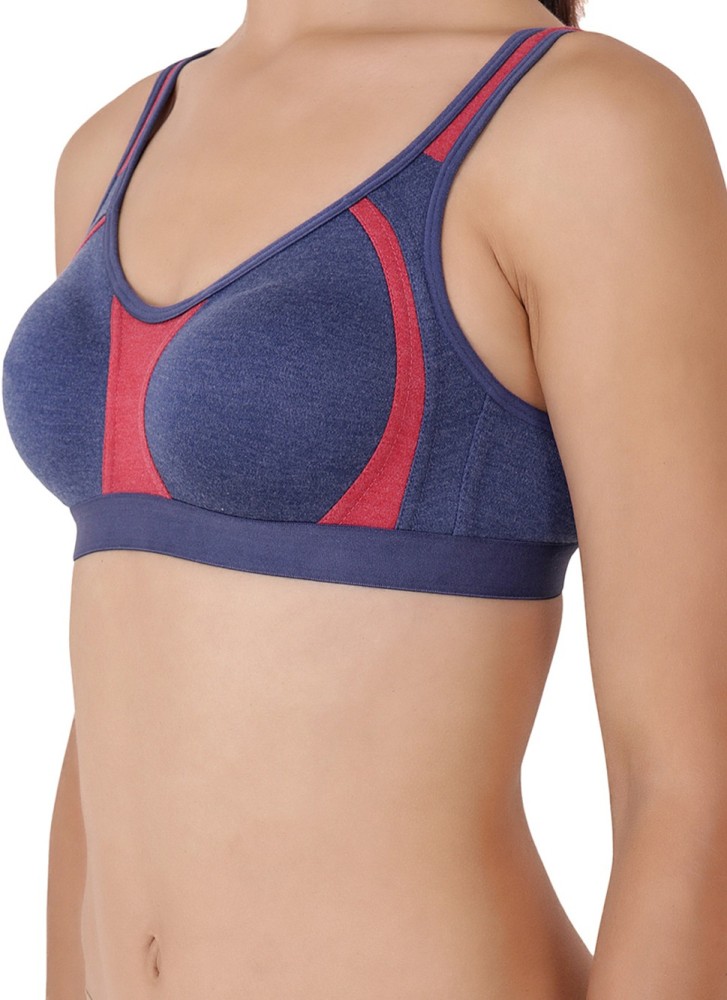 Floret Floret Non Padded Full Coverage Sports Bra Women Sports Bra - Buy  Red, Blue Floret Floret Non Padded Full Coverage Sports Bra Women Sports Bra  Online at Best Prices in India