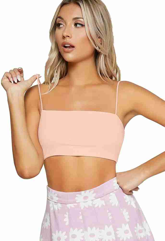 ActrovaX Spaghetti Strap Cami Top Women Cami Bra Heavily Padded Bra - Buy  ActrovaX Spaghetti Strap Cami Top Women Cami Bra Heavily Padded Bra Online  at Best Prices in India