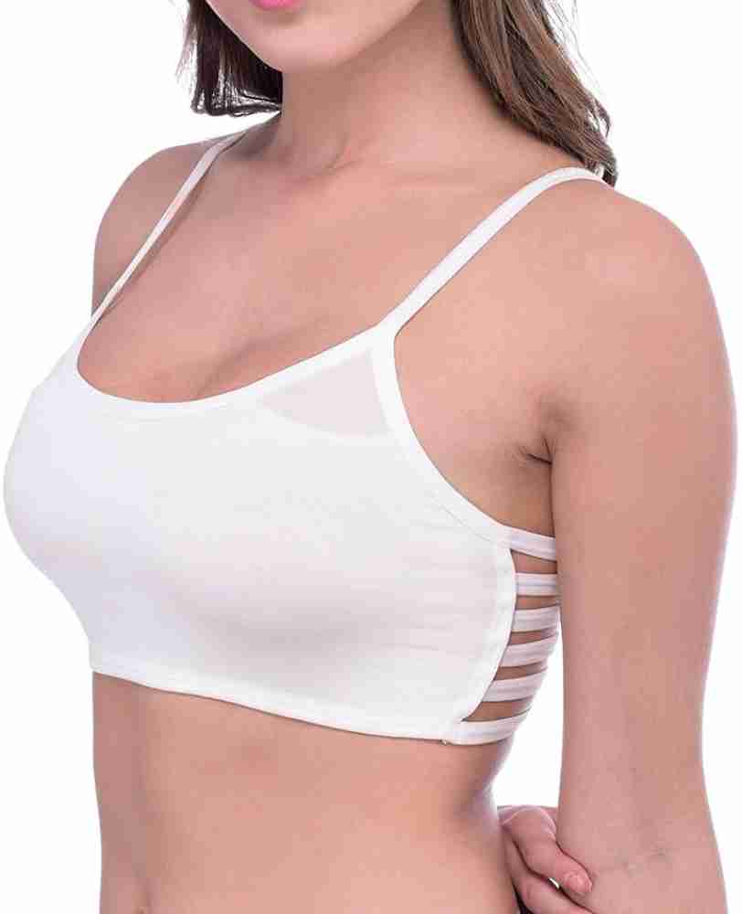 Buy MIXCART Women Padded Cotton Sports 6 Strap Fancy Breathable Bra Full  Adjustable Straps For Women's Girl's Bralette Bra ( Pack Of 3 ) , Black  Online at Best Prices in India - JioMart.