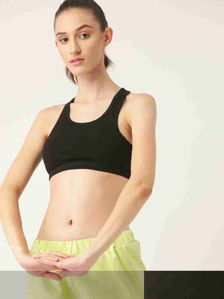 Buy DressBerry Black Solid Non Wired Non Padded Sports Bra DB TS BRA 002A -  Bra for Women 7281163