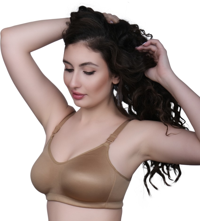 Buy Trylo Oreal Women Non Padded Full Cup Bra - Nude online