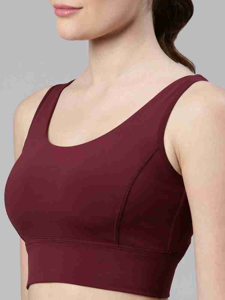 Enamor Women's Scoop Neck Line High Impact Dry Fit Sports Bra – Online  Shopping site in India