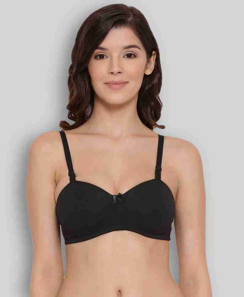 Buy Lux Lyra Women's Cotton Non Padded Bra (Black, 40 B) (Pack of 2) at
