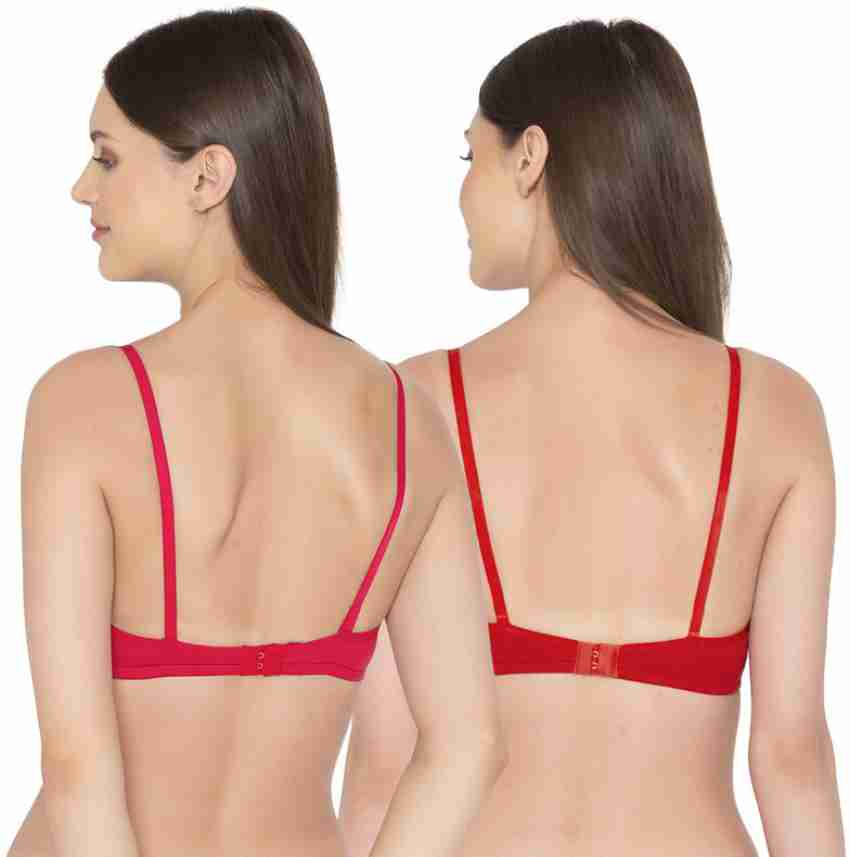 Buy Groversons paris beauty Non Wired Soft Padded Bra - Coral Online