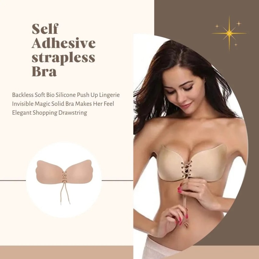 ASTOUND Sticky Bra Non padded Silicone Gel Women Stick-on Lightly Padded Bra  - Buy ASTOUND Sticky Bra Non padded Silicone Gel Women Stick-on Lightly Padded  Bra Online at Best Prices in India