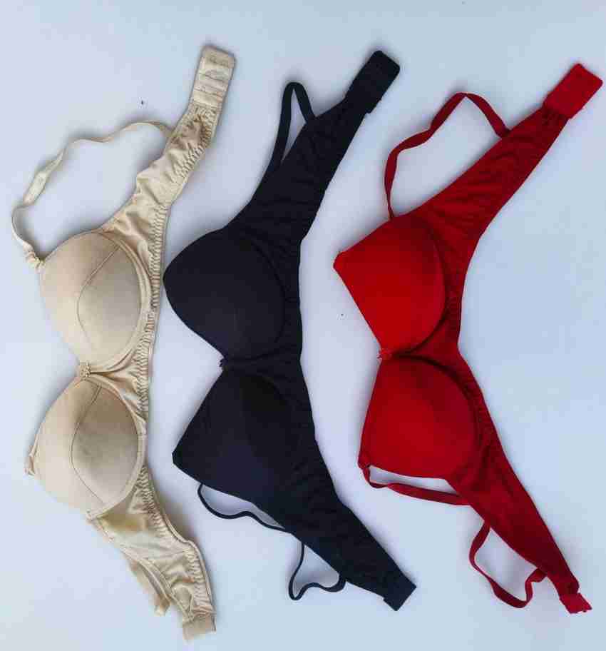 CHANDERKALA WOMEN PADDED BRA COMBO Women Push-up Lightly Padded Bra - Buy  CHANDERKALA WOMEN PADDED BRA COMBO Women Push-up Lightly Padded Bra Online  at Best Prices in India