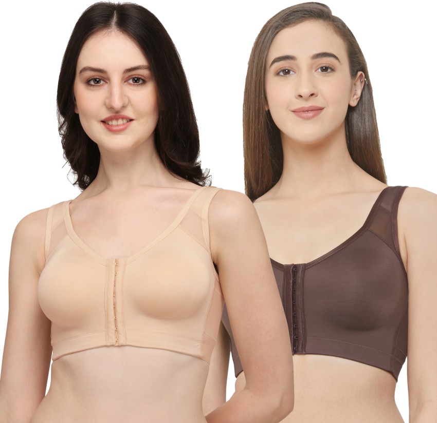 Buy SOIE Full Coverage Padded Non Wired Maternity Bra-Fudge online