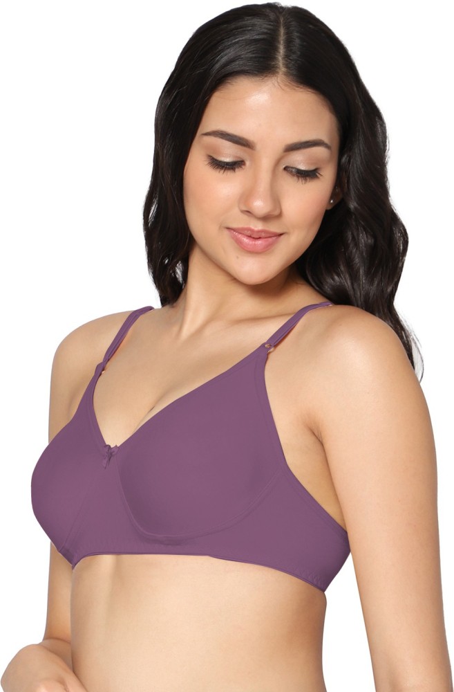 Buy In Care LINGERIE Solid Color Full-Coverage T-Shirt Bra,Non Padded and  Non-Wired Seamless Cups,Regular Straps and Back Closure Online In India At  Discounted Prices