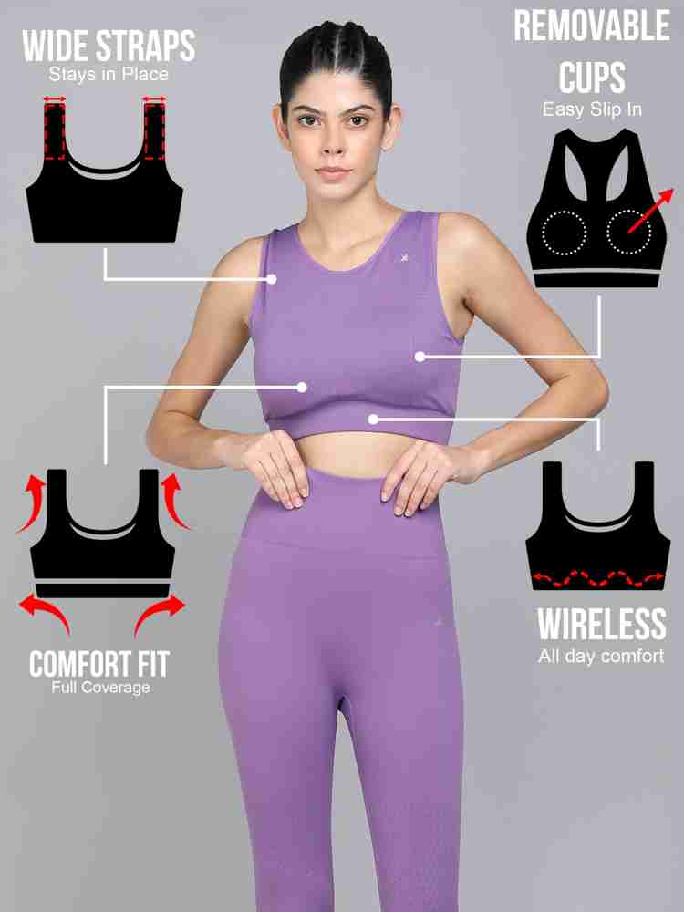 KOBO Seamless Medium Impact Workout Women Sports Lightly Padded