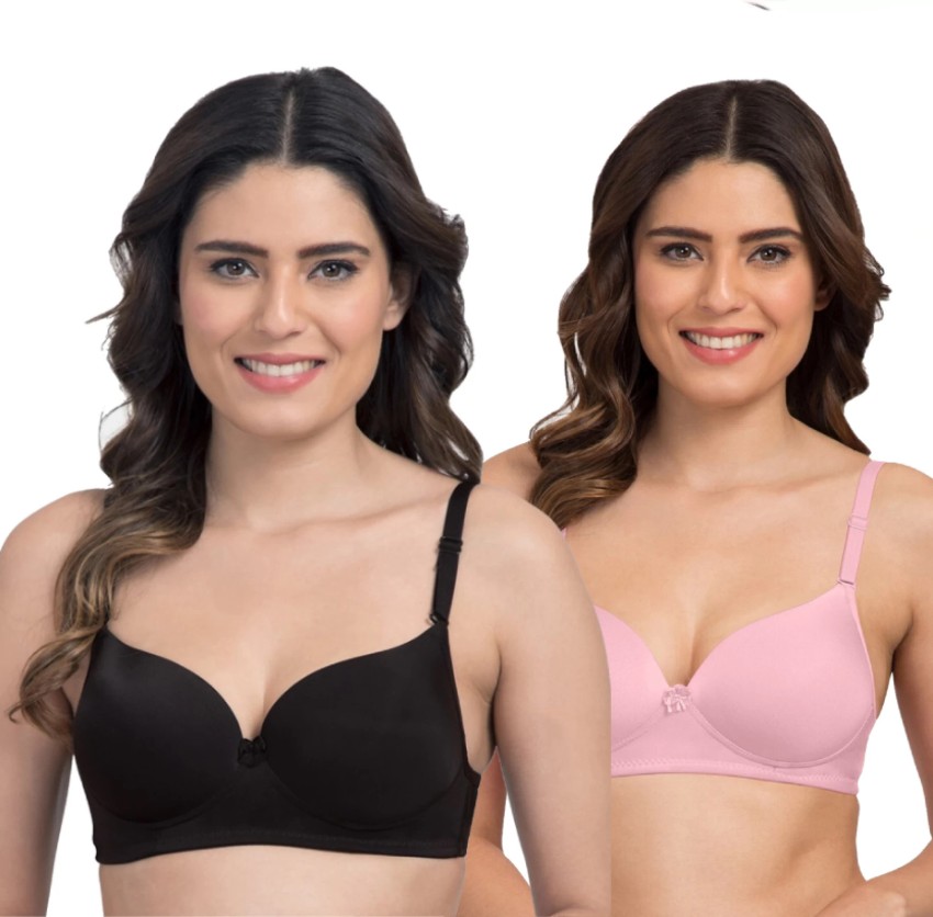 BHAIRAVI Pack2 everyday casual seamless padded bra for women Women