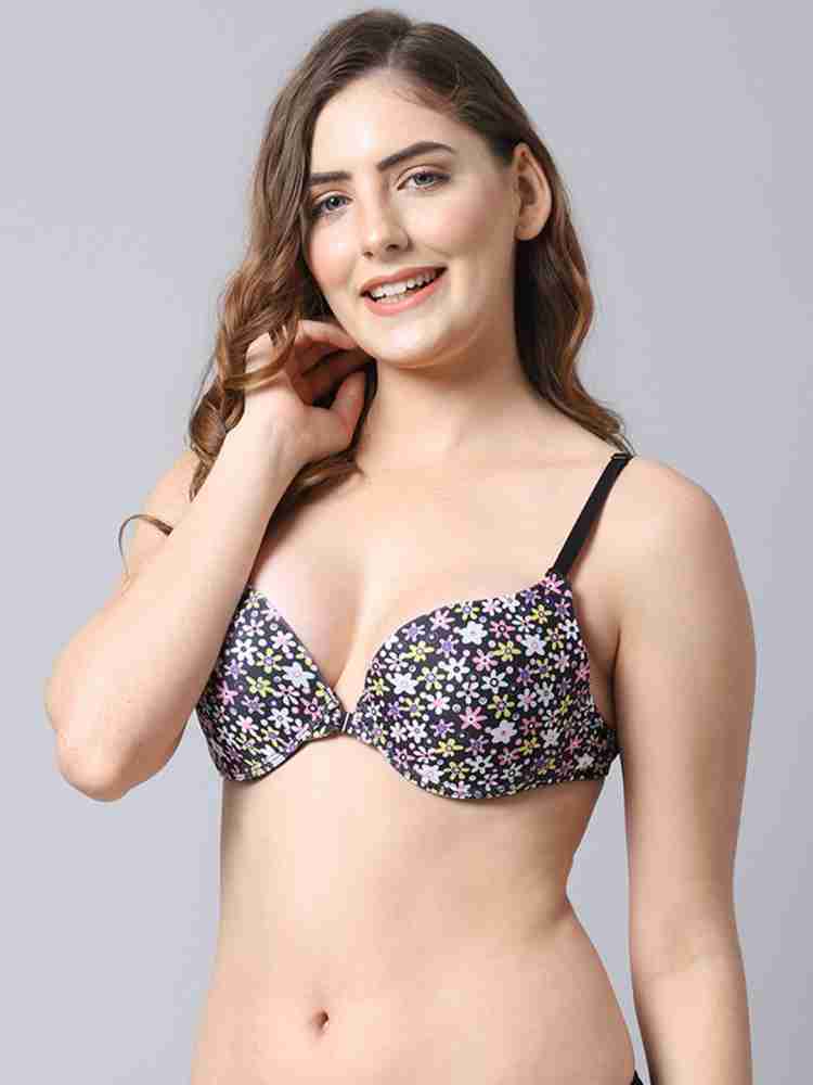 Buy online Front Open Printed Push Up Bra from lingerie for Women by  Prettycat for ₹400 at 56% off
