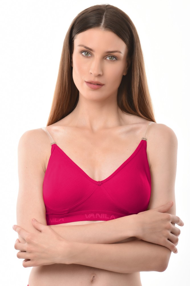Buy Vanila Backless B- Cup Bra Lingerie, Comfortable and Seamless with Side  Closure Sexy Bra, Made of Soft Cotton Interlock Cloth and Hosiery- Pack of  2 - Lowest price in India