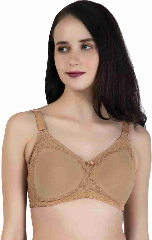 LacyLuxe Seamless Padded Bra Women Full Coverage Lightly Padded