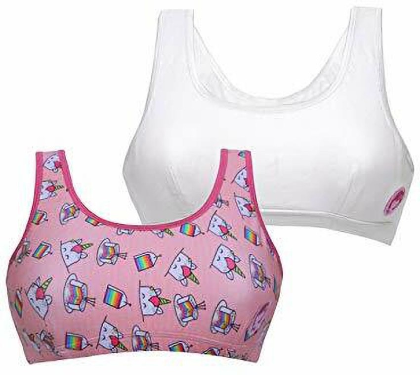 Dchica Girls Beginner bras Girls Training/Beginners Non Padded Bra