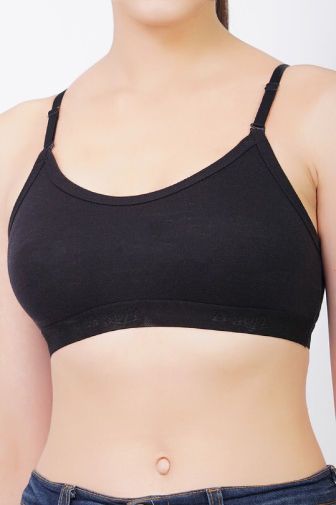  Bsoft Women Pure Cotton Bra Lightly Padded Non Wired Bra Sports  Bra