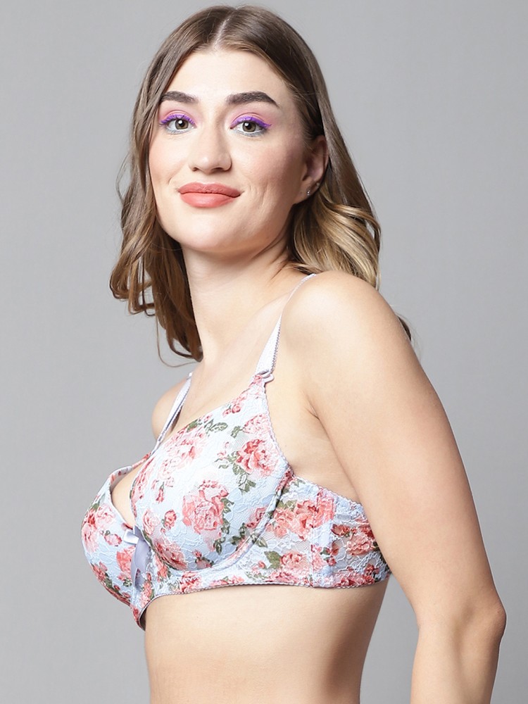 Buy Prettycat Beautiful Floral Print Lighty Padded T-Shirt Bra - Beige  online