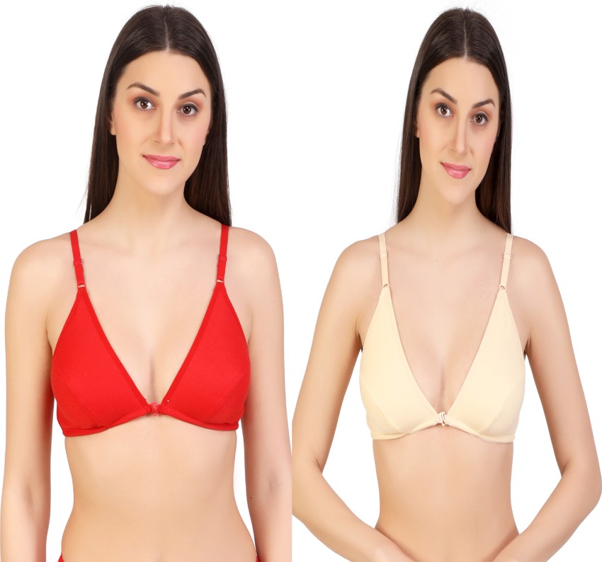 ALYANA Woman's Cotton Bra Combo Set Non Wired, Non Padded