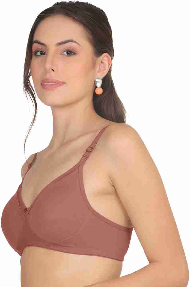 Buy POOJA RAGENEE Non Wired Full Coverage Non Padded Cotton T Shirt Bra  With All Day Comfort - Bra for Women 26363998