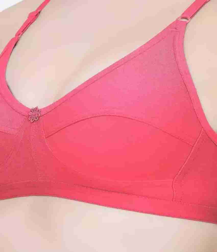 Buy Planet Inner Women Light Pink Non Padded Cotton Sports Bra