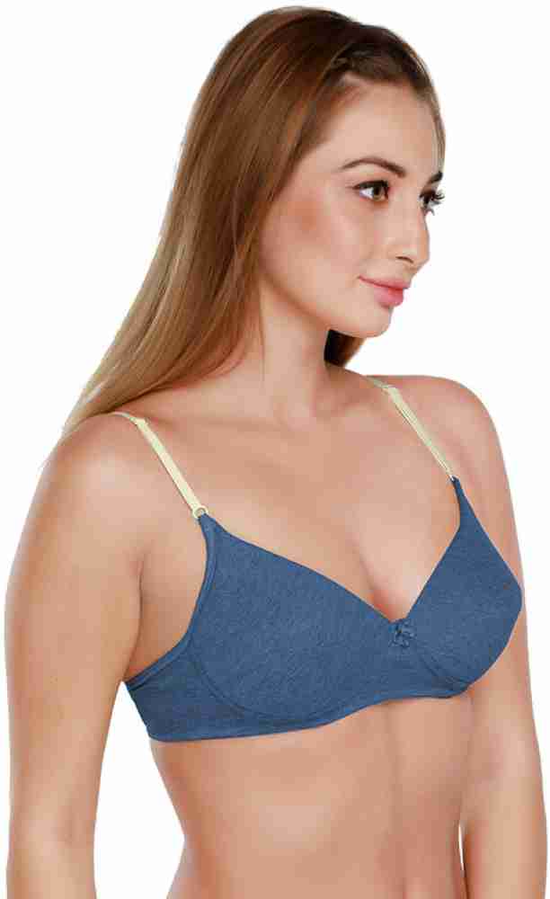 Buy DAISY DEE Women's Cotton Lightly Padded Wire Free Full Coverage Bra at