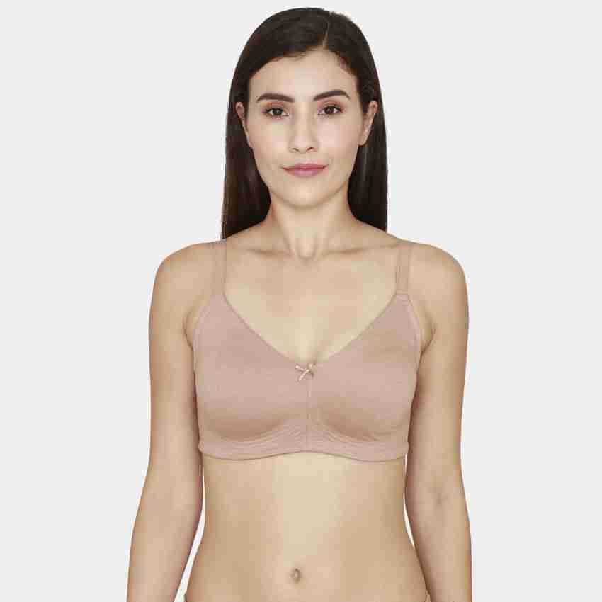 Buy Zivame Beige Non Wired Non Padded Full Coverage Bra for Women