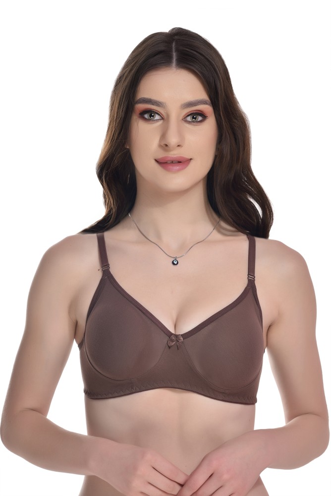 Amivyaa,Non Padded, Non Wired Full Coverage Bra Pack of 3
