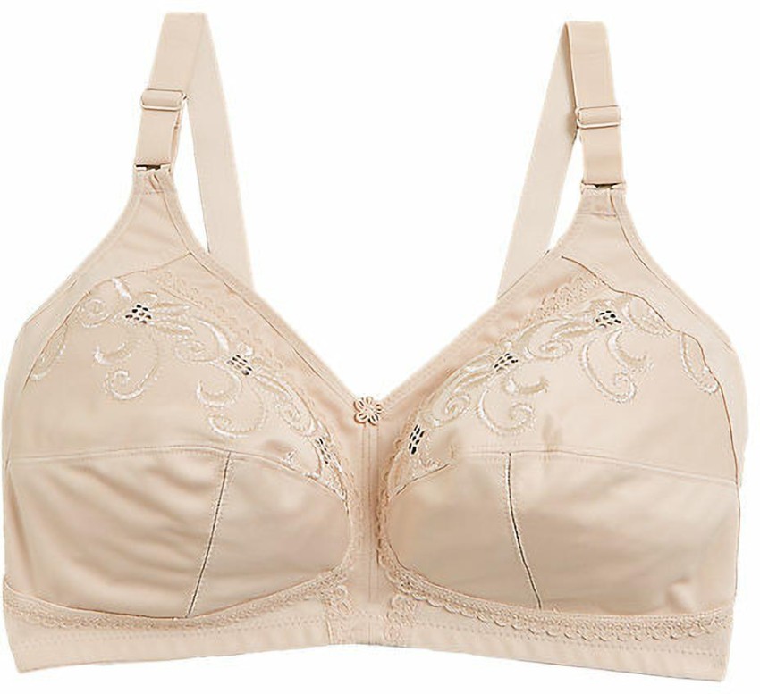MARKS & SPENCER Total Support Embroidered Full Cup Bra C-H T338020OPALINE  (36E) Women Everyday Non Padded Bra - Buy MARKS & SPENCER Total Support  Embroidered Full Cup Bra C-H T338020OPALINE (36E) Women