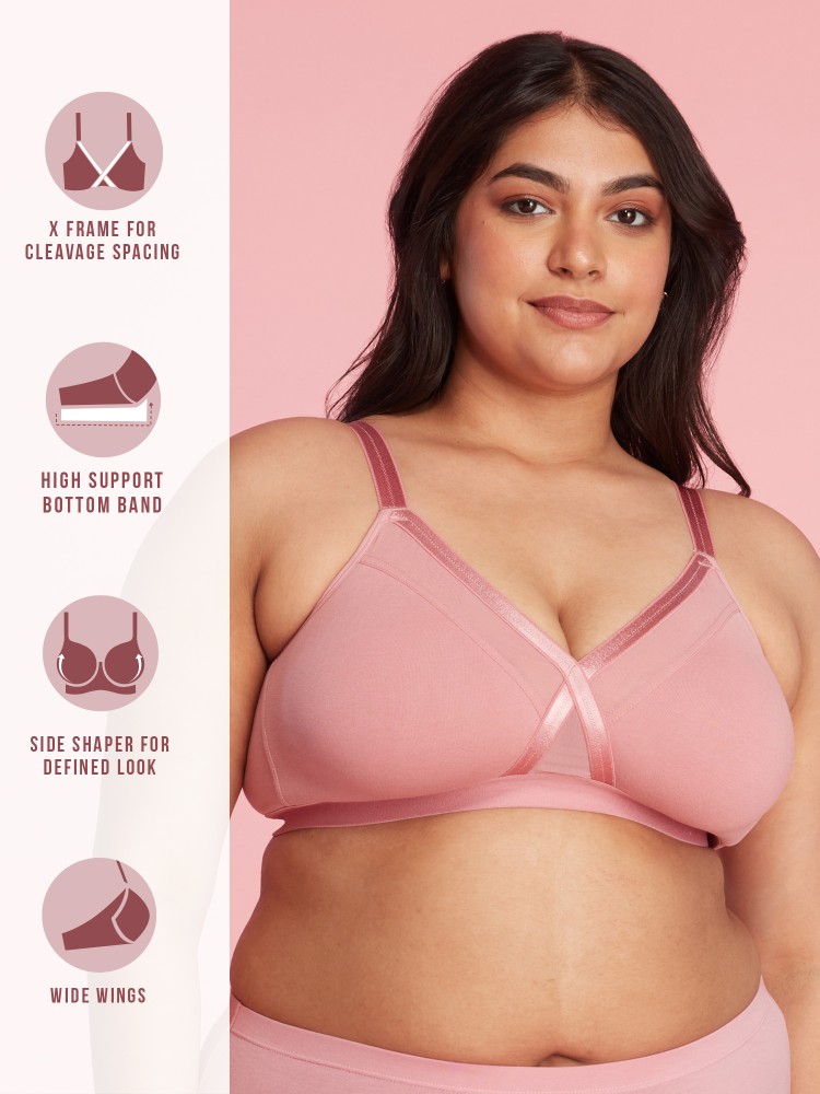 Buy NYKD by Nykaa Encircled with Love Everyday Cotton Bra for Women Non  Padded, Wirefree, Full Coverage - Side Support Shaper Online at Best Prices  in India - JioMart.