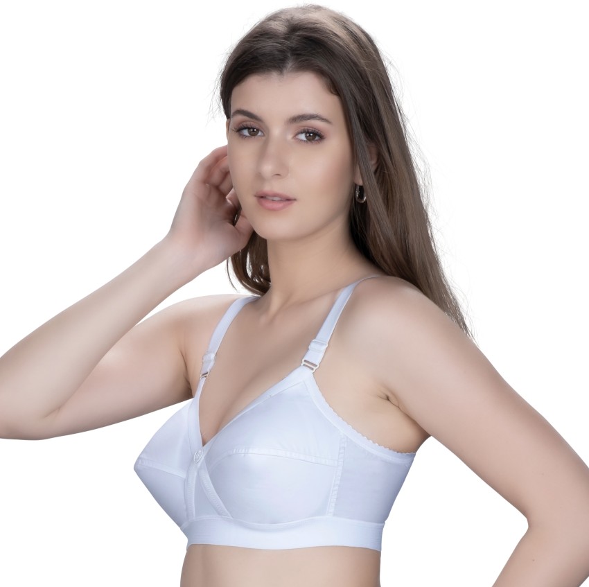 Trylo kruthika chicken D cup RUTIKA Chikan Women Non Wired Full Coverage  Cotton Bra