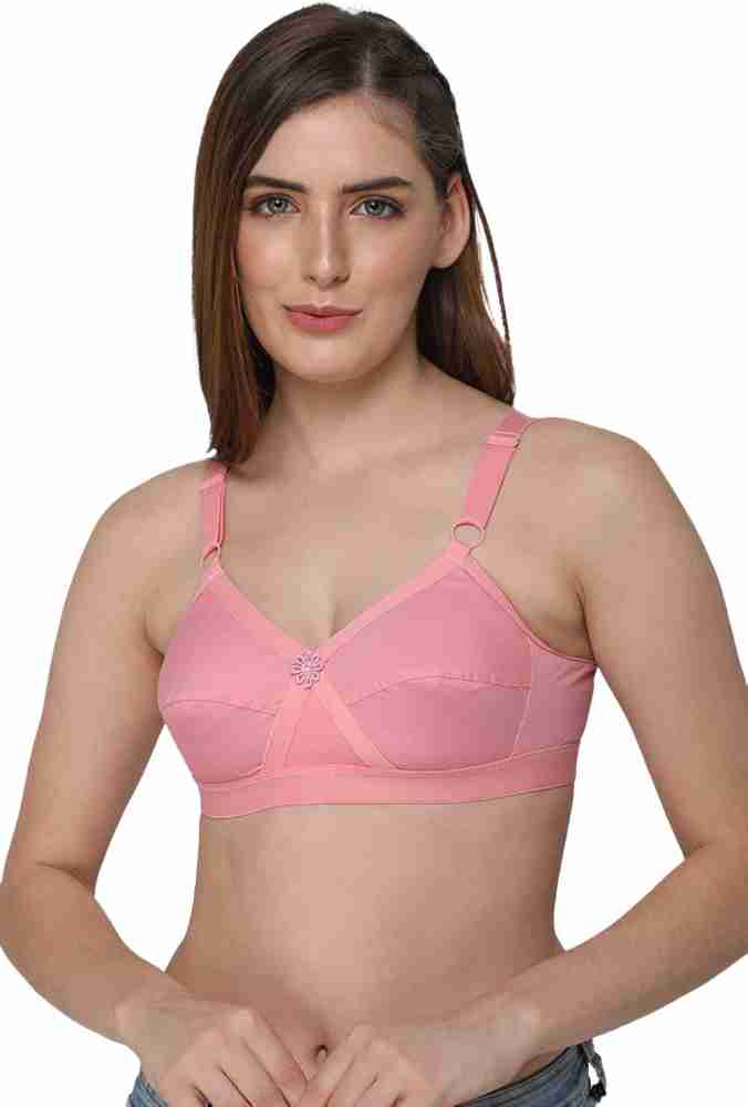 Buy INTIMACY LINGERIE Women's Cotton Brassiere, Non-Padded, Non-Wired, Full Coverage, Side Shaper Panel to Give Minimize Look Regular Bra, 1  Piece