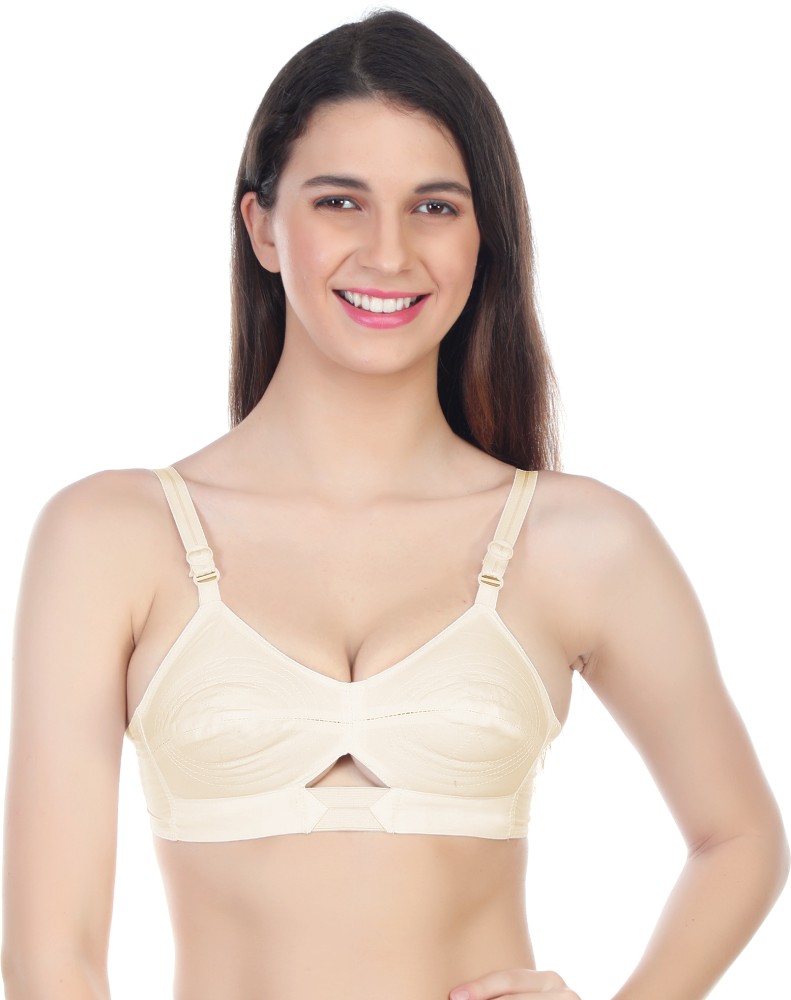 Buy Planetinner Non Padded Non Wired Double Layered Moulded Fabric T-Shirt  Bra - Pink at Rs.600 online