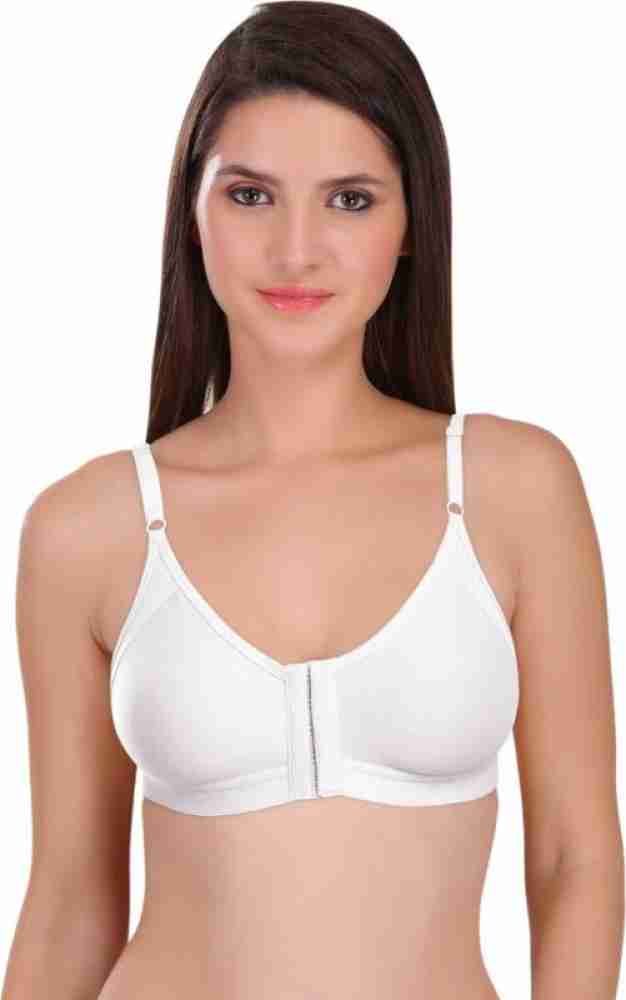 Buy Bruchi Club Pack of 3 Women Full Coverage Non Padded T-shirt Basic Bra  (White), Bra, Women Bra