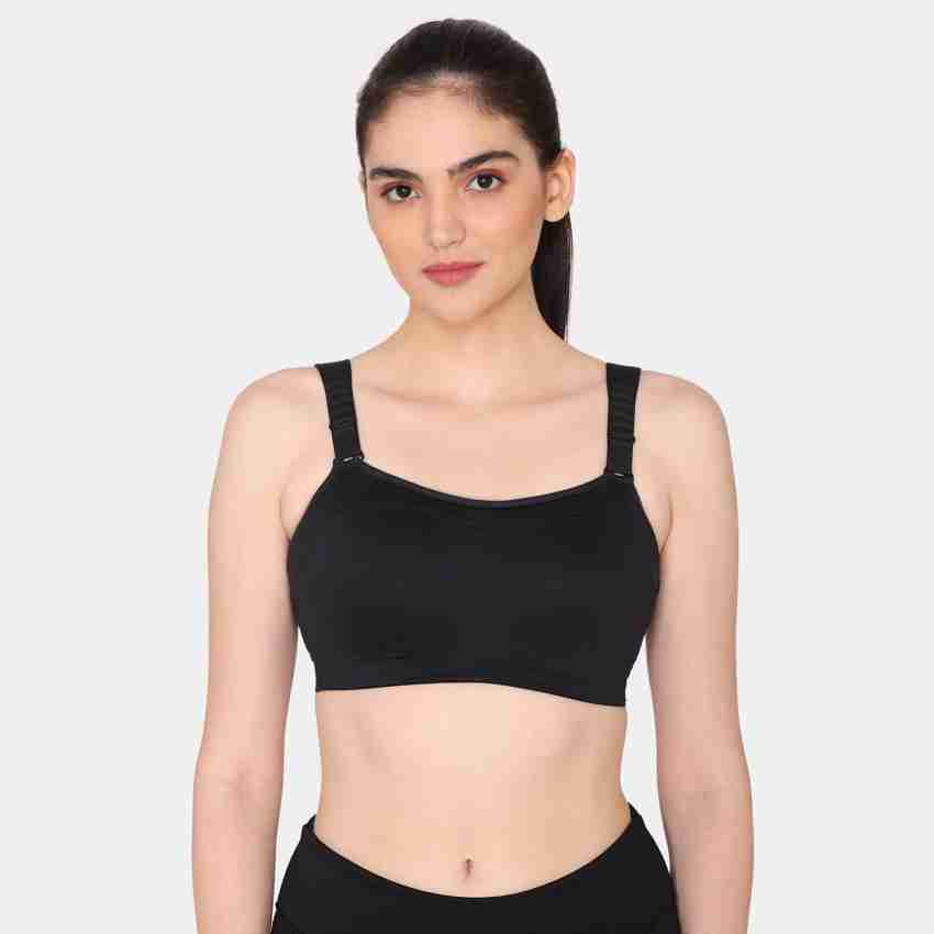 Buy Zelocity By Zivame Red & Blue Solid Non Wired Non Padded Sports Bra  ZC4688FASH00RED - Bra for Women 14051922