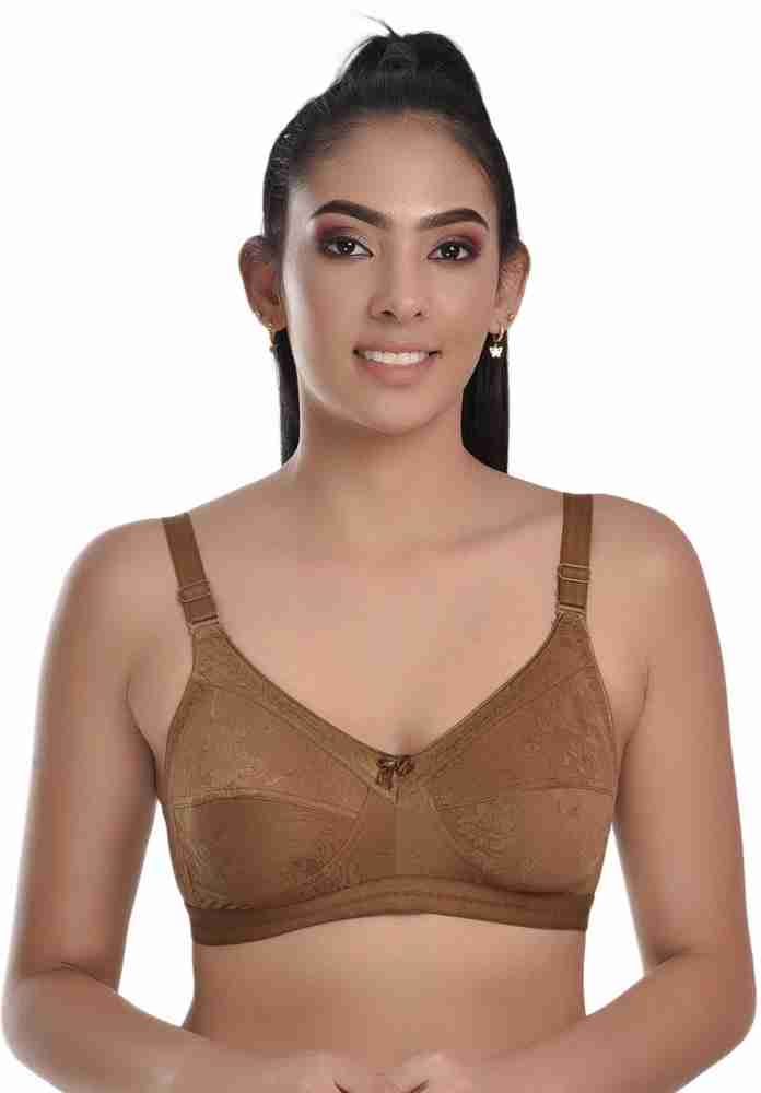 Buy KSB Enterprises Women's Cotton Lightly Padded Non-Wired Half Cup Bra, Women  Bra Full Coverage