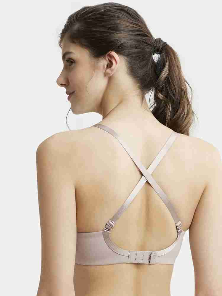 Jockey Women's Padded Soft Touch Microfiber Full Coverage Lace T-Shirt Bra  – 1816 – Online Shopping site in India