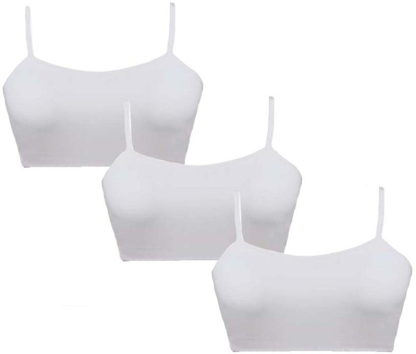 BRAAFEE Pack of 3 Girls Training/Beginners Non Padded cotton