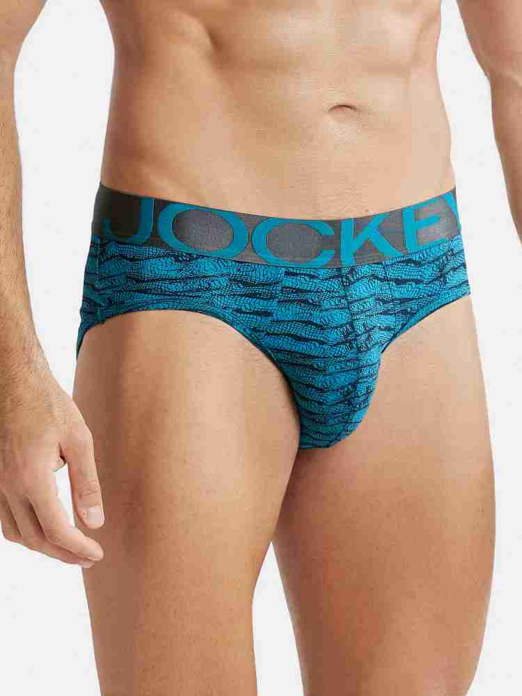 Buy Jockey IC27 Men's Ocean Depth Solid Nylon Briefs Online at